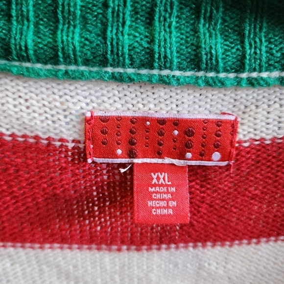 Ugly Christmas Knit Cardigan Sweater Women's Plus Size XXL Holiday Party EUC - Picture 7 of 8